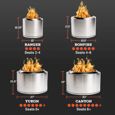 Yukon 27" Fire Pit Flame and Feast Bundle