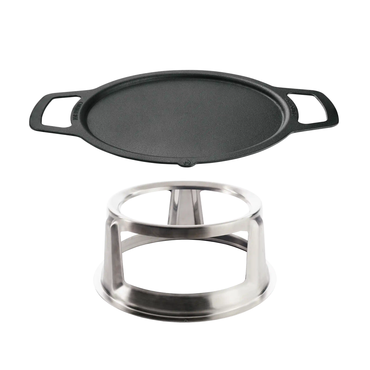 15" Fire Pit Cast Iron Griddle Top + Hub